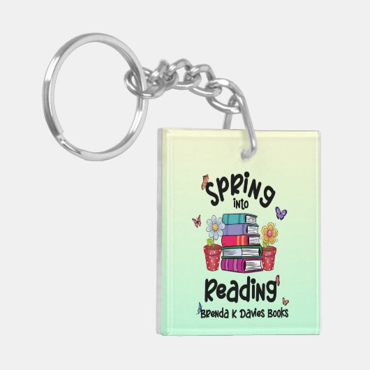 Spring in Reading Brenda K Davies Books Sleutelhanger (Voorkant Links)