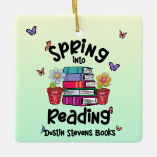 Spring in Reading Dustin Stevens Books Keramisch Ornament
