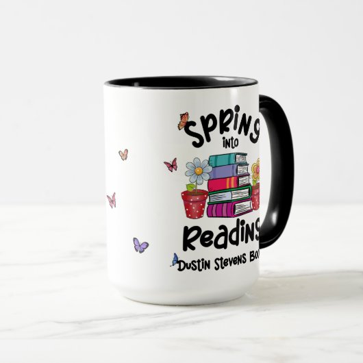 Spring in Reading Dustin Stevens Books Mok (Voorkant rechts)
