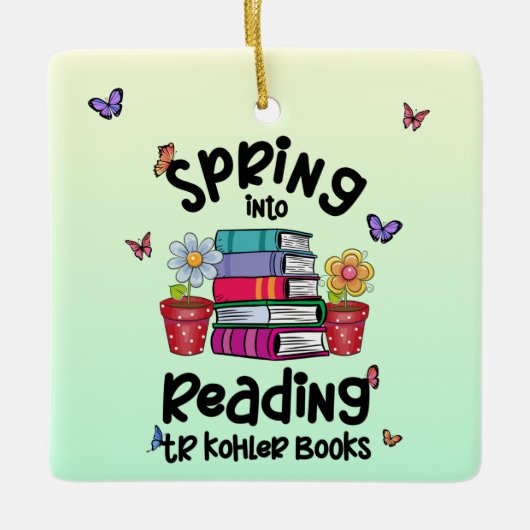 Spring in Reading TR Kohler Books Keramisch Ornament (Voorkant)