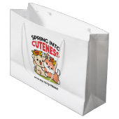 Spring in schattigheid - Schattige hondenillustrat Groot Cadeauzakje (Voorkant Gekanteld)