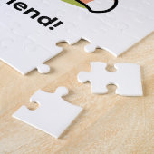 Spring in schattigheid - Schattige hondenillustrat Legpuzzel (Zijkant)