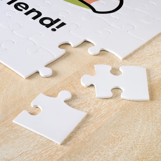 Spring in schattigheid - Schattige hondenillustrat Legpuzzel (Zijkant)