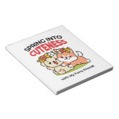 Spring in schattigheid - Schattige hondenillustrat Notitieblok (Schuin)