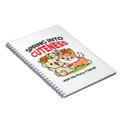 Spring in schattigheid - Schattige hondenillustrat Notitieboek (Rechterzijde)