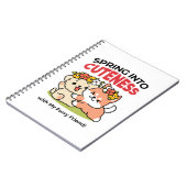 Spring in schattigheid - Schattige hondenillustrat Notitieboek (Linkerzijde)