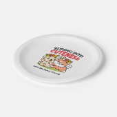 Spring in schattigheid - Schattige hondenillustrat Papieren Bordje (Gekanteld)