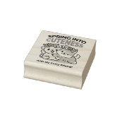 Spring in schattigheid - Schattige hondenillustrat Rubberstempel (Stempel)