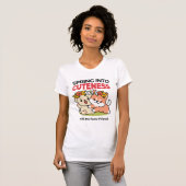 Spring in schattigheid - Schattige hondenillustrat T-shirt (Voorkant volledig)