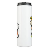 Spring in schattigheid - Schattige hondenillustrat Thermosbeker (Achterkant)