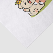 Spring in schattigheid - Schattige hondenillustrat Tissuepapier (Detail)