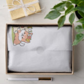 Spring in schattigheid - Schattige hondenillustrat Tissuepapier (Geschenk)