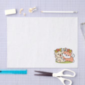 Spring in schattigheid - Schattige hondenillustrat Tissuepapier (Craft)