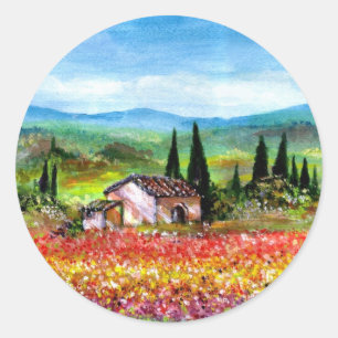 SPRING IN SPANNINGSGEBIEDEN/KLORFUELSTROOMGEBIEDEN RONDE STICKER