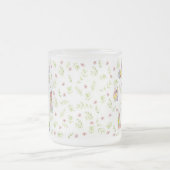 Spring in Spring Bunny Rabbit Wildflower Glass Matglas Koffiemok (Center)