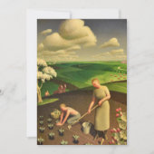 Spring in the Country by Grant Wood Bedankkaart (Voorkant)