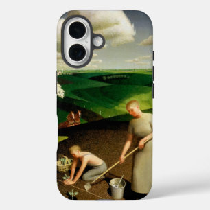 Spring in the Country by Grant Wood iPhone 16 Hoesje