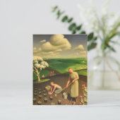 Spring in the Country by Grant Wood Informatiekaartje (Staand voorkant)