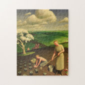 Spring in the Country by Grant Wood Legpuzzel (Verticaal)