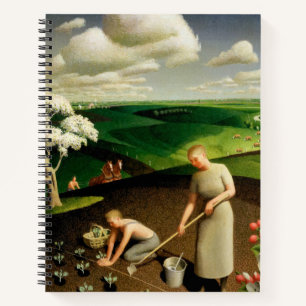 Spring in the Country by Grant Wood Notitieboek