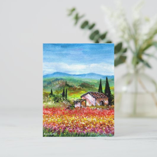 SPRING IN TUSCANY BRIEFKAART (Staand voorkant)