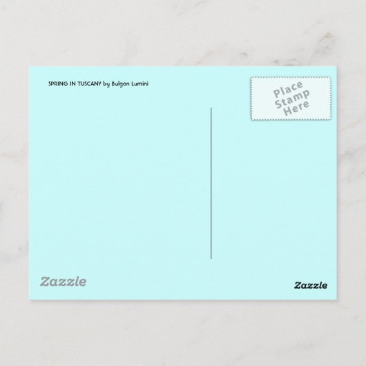 SPRING IN TUSCANY BRIEFKAART (Achterkant)
