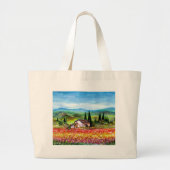 SPRING IN TUSCANY GROTE TOTE BAG (Voorkant)
