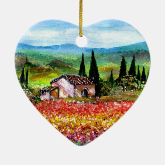 SPRING IN TUSCANY KERAMISCH ORNAMENT (Achterkant)