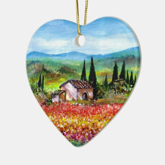 SPRING IN TUSCANY KERAMISCH ORNAMENT (Links)
