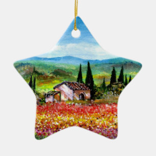 SPRING IN TUSCANY KERAMISCH ORNAMENT