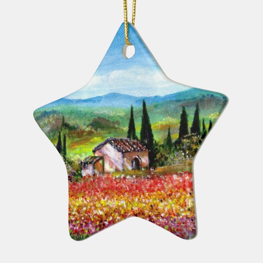 SPRING IN TUSCANY KERAMISCH ORNAMENT (Links)