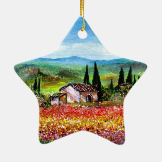 SPRING IN TUSCANY KERAMISCH ORNAMENT (Achterkant)
