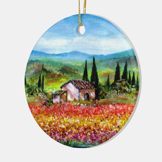 SPRING IN TUSCANY KERAMISCH ORNAMENT (Links)