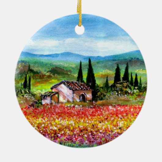 SPRING IN TUSCANY KERAMISCH ORNAMENT (Achterkant)