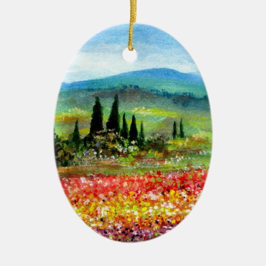SPRING IN TUSCANY KERAMISCH ORNAMENT (Voorkant)
