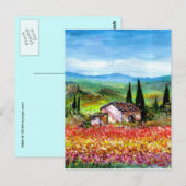 SPRING IN TUSCANY LANDSCAPE BRIEFKAART (Voorkant / Achterkant)