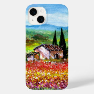 SPRING IN TUSCANY LANDSCAPE Colorful Flower Fields Case-Mate iPhone Case