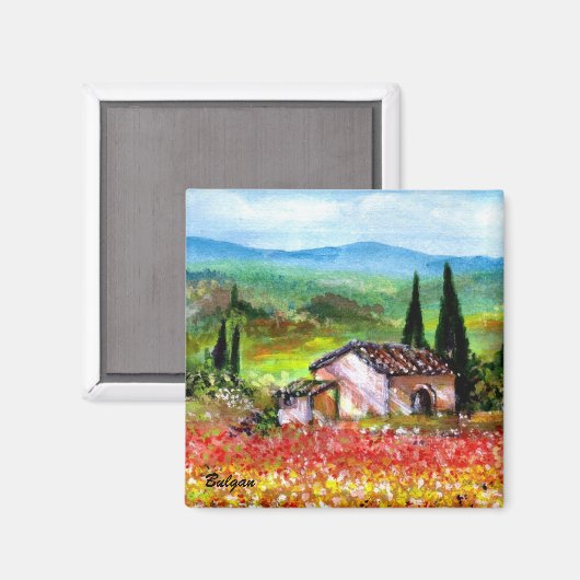 SPRING IN TUSCANY MAGNEET (Voorkant / Achterkant)