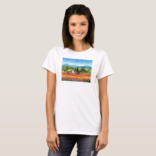 SPRING IN TUSCANY T-SHIRT (Voorkant volledig)