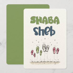 Spring in vreugde met deze speelse Teenslippers شب Kaart