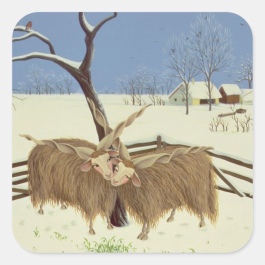 Spring in Winter 1987 Vierkante Sticker (Voorkant)