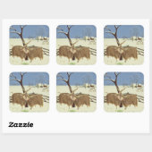 Spring in Winter 1987 Vierkante Sticker (Vel)