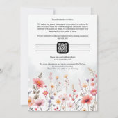 Spring-Inspired Rustic Boho Romantic Wildflowers Save The Date (Achterkant)