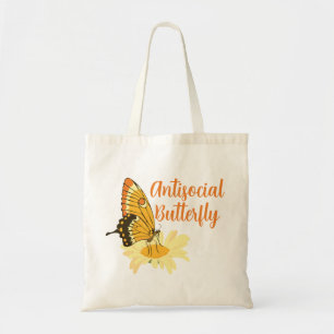 Spring Introvert esthetische antisociale vlinder Tote Bag