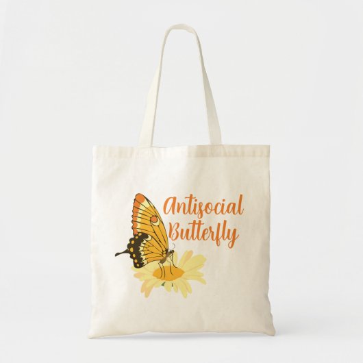 Spring Introvert esthetische antisociale vlinder Tote Bag (Voorkant)