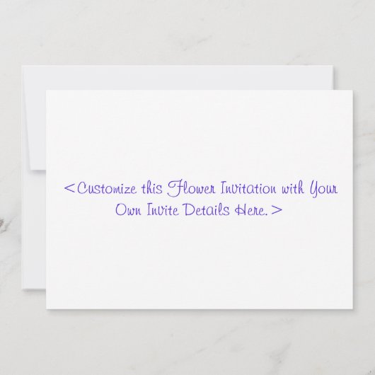 "Spring" Iris Flowers Fotouitnodiging Kaart (Achterkant)