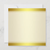 Spring Iris Flowers op Gold Wedding Invitation Kaart (Achterkant)