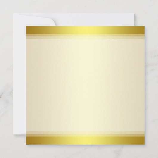 Spring Iris Flowers op Gold Wedding Invitation Kaart (Achterkant)