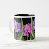 Spring Iris Tweekleurige Koffiemok (Voorkant links)