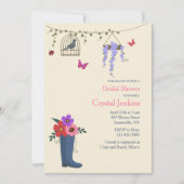 Spring is hier uitnodiging (Voorkant)